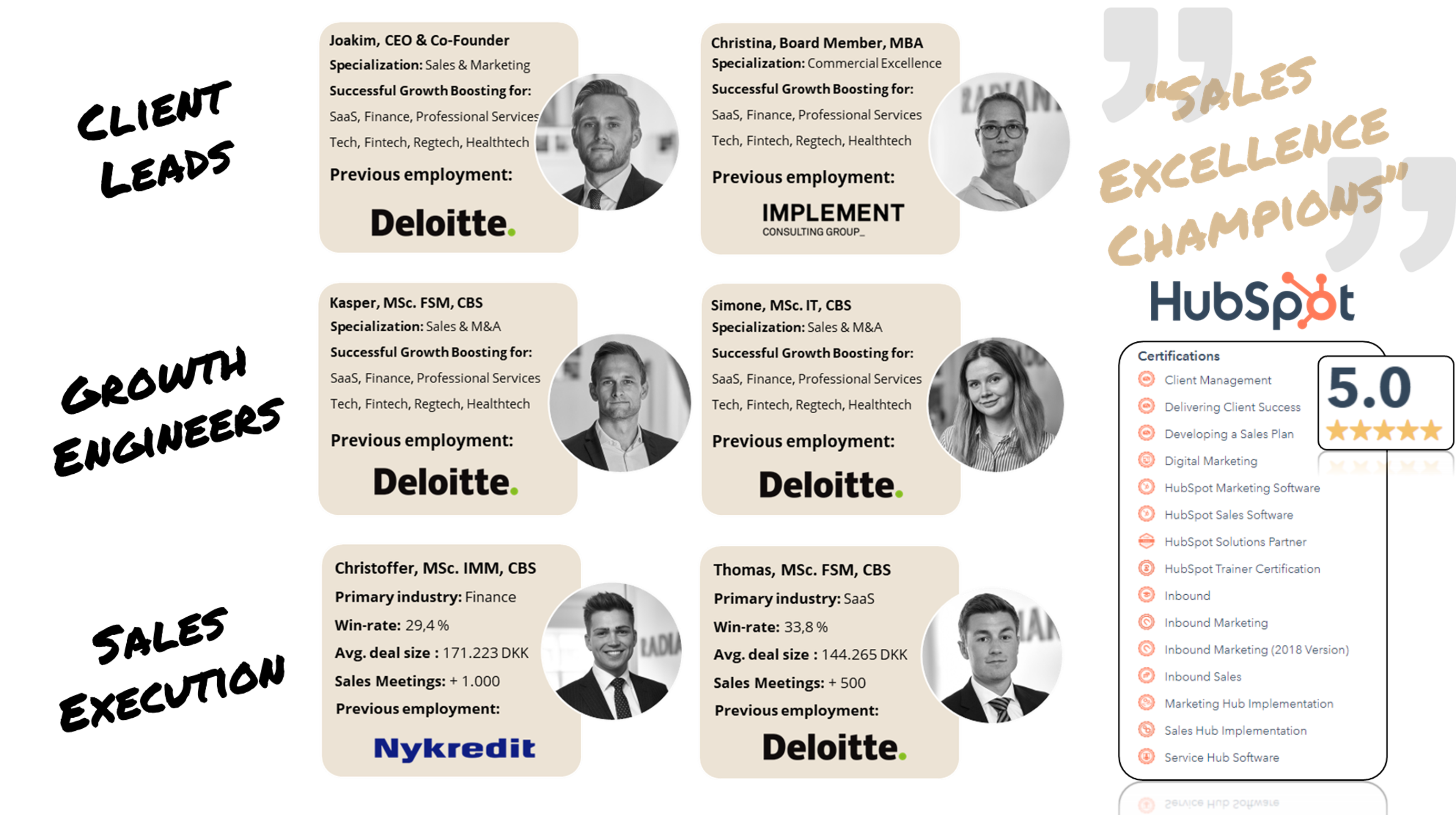 Sales as a Service team