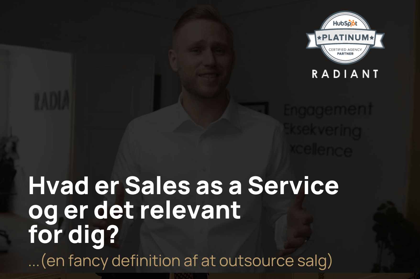 Hvad er Sales as a Service og er det relevant for dig?