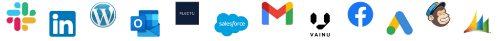 Et billede der viser logoer til HubSpot integrationer