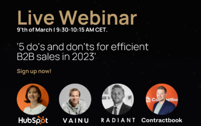 Webinar: 5 do’s and don’ts for efficient B2B sales in 2023