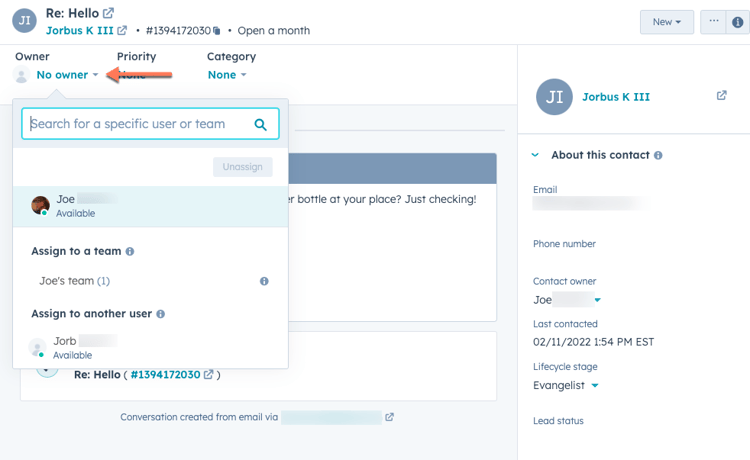 HubSpot Conversation Routing