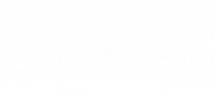 Zendesk logo in white
