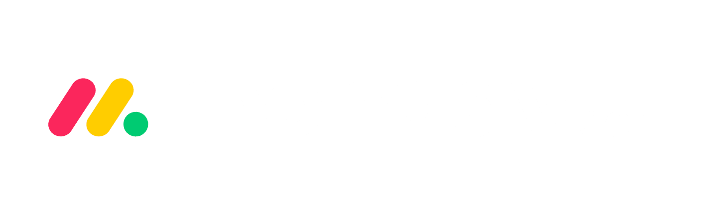 Monday.com white logo