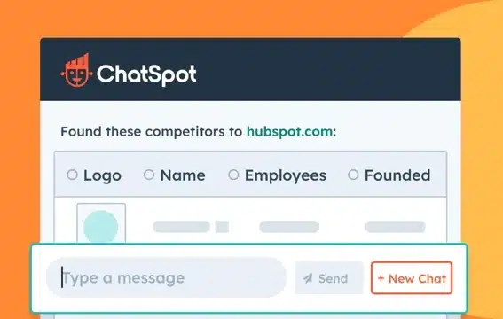 Picture showing ChatSpot and how it can give you actionable insights with AI