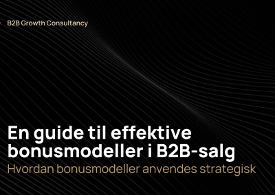 Bonusmodeller: En guide til effektive incitamentsstrukturer i B2B-salg