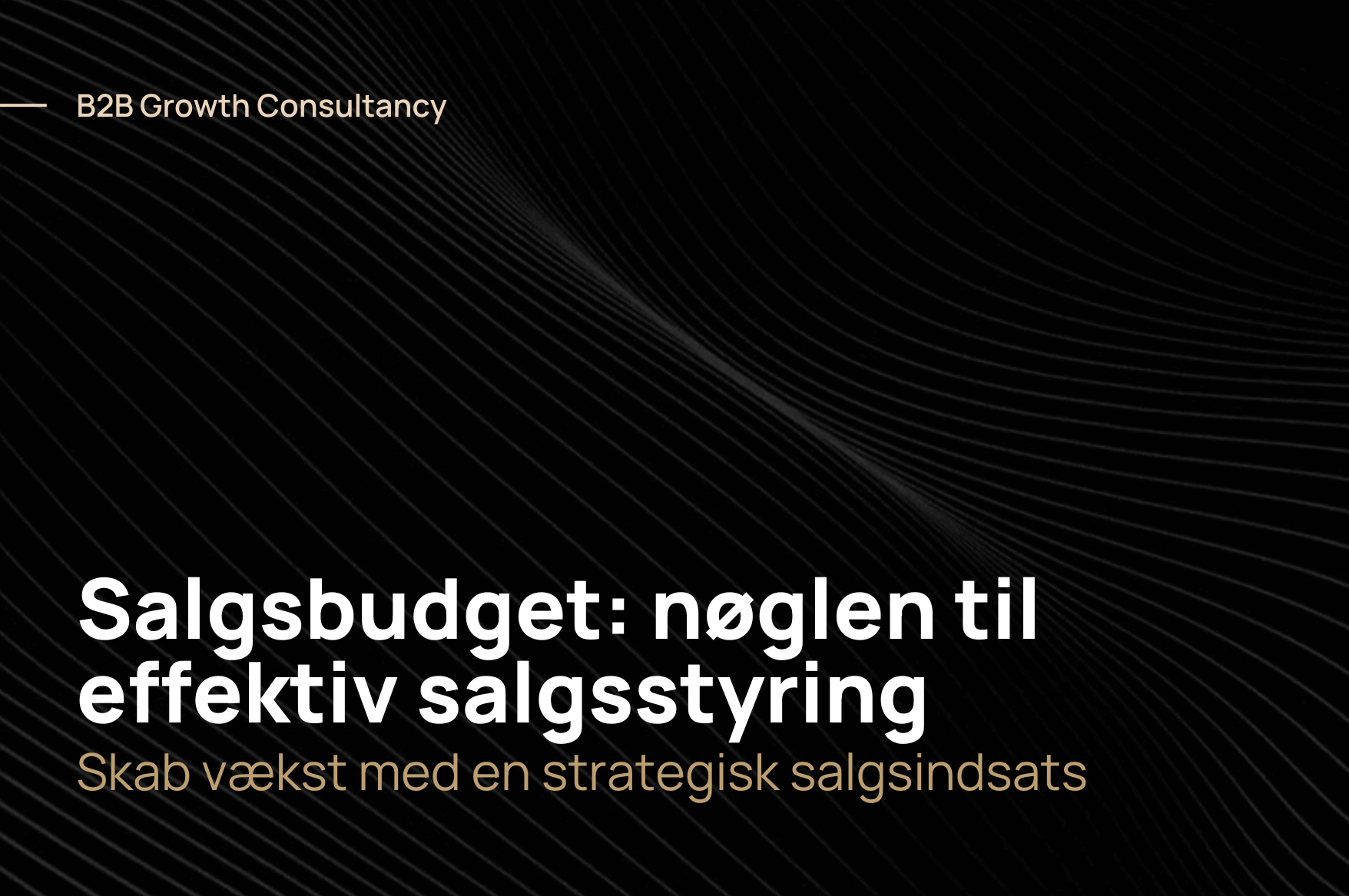 Salgsbudget: nøglen til effektiv salgsstyring og vækst