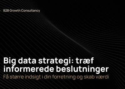 Big data strategi: træf informerede beslutninger