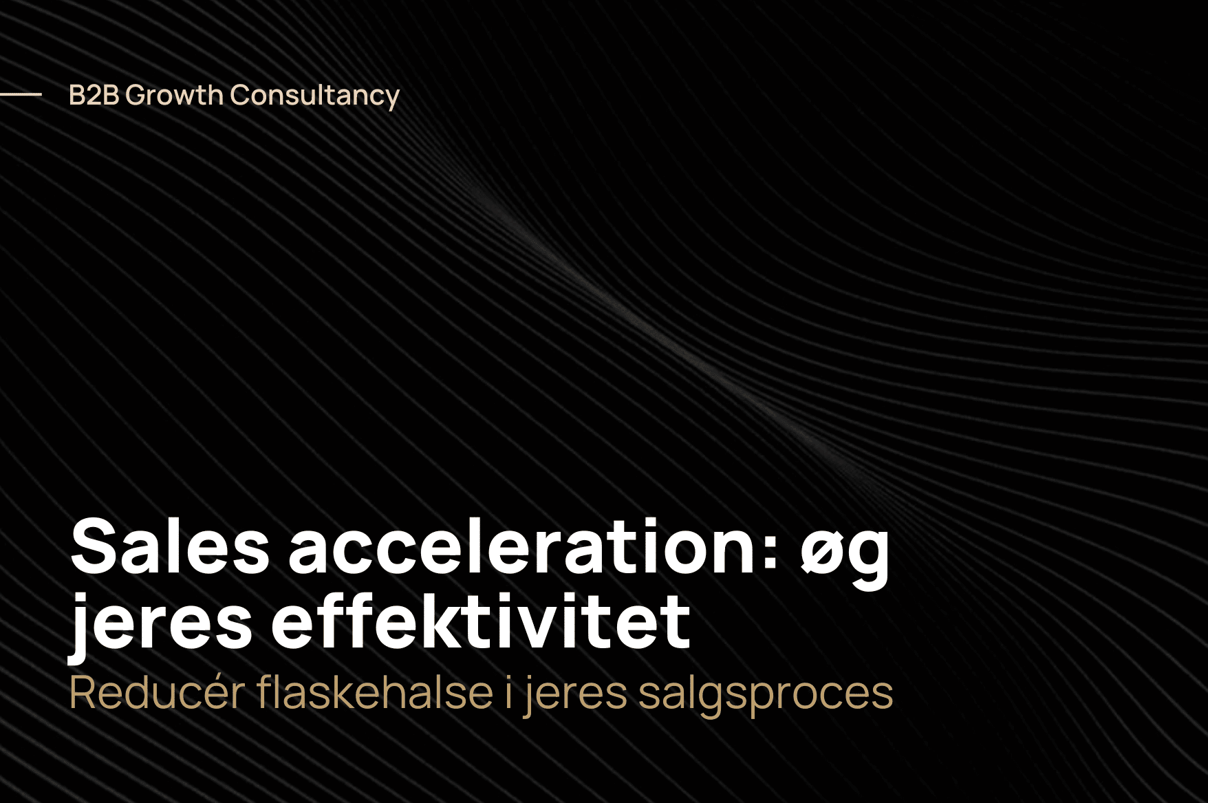 Hvad er Sales Acceleration?