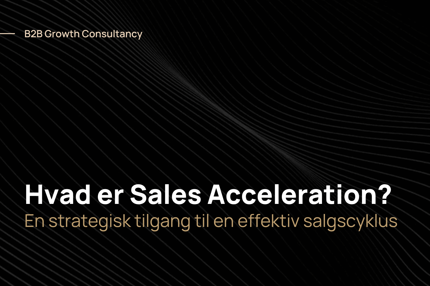 Hvad er Sales Acceleration?